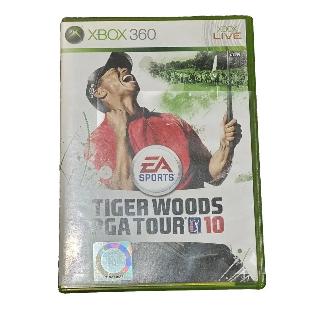 Tiger Woods PGA Tour 10 LIVE- Disc and Manual (Microsoft Xbox 360) EUC‎